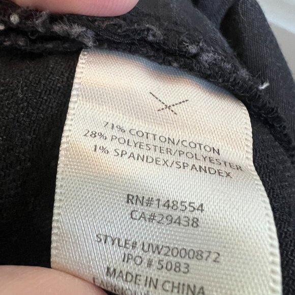 🖤 Unpublished 🖤 Distressed Janet Flare Jean- Black 25 EUC - Picture 5 of 7